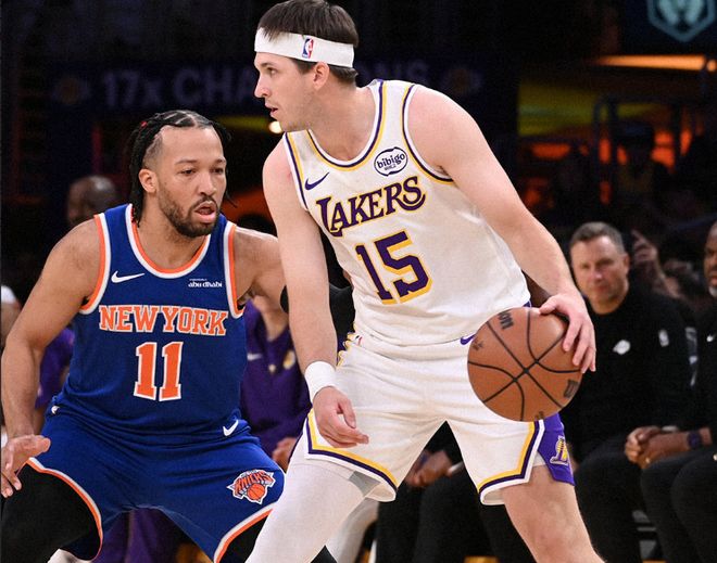 东契奇里夫斯双核爆发 湖人23分优势力克尼克斯